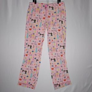 Nick & Nora PANTS Large Lounge Sleep Sewing Seamstress Retro Designer Rare Print